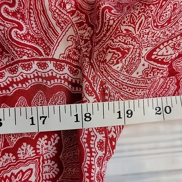 Wrangler Retro paisley print mini dress - red & white Women's Size M - Picture 10 of 12